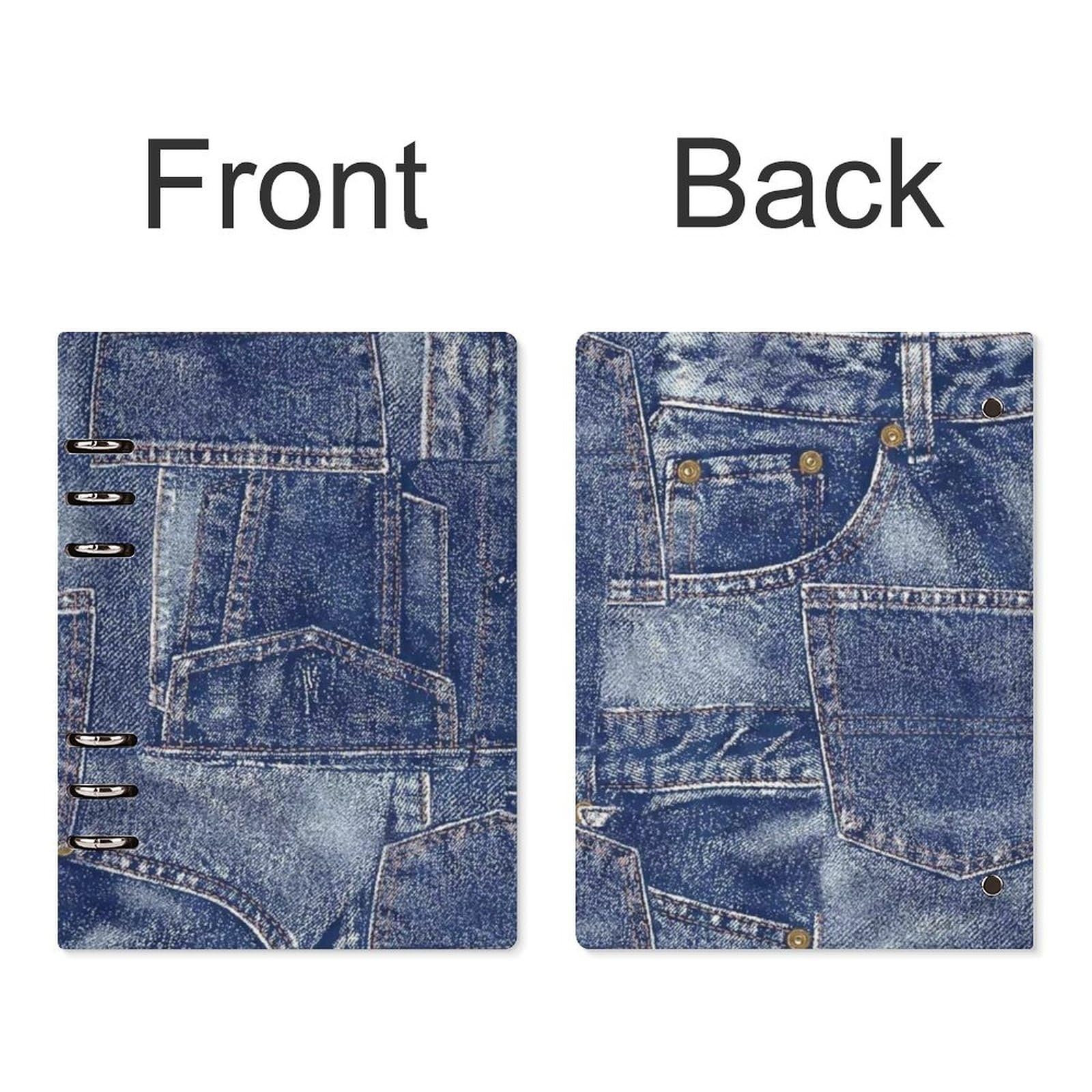 Amazon | バインダーノート デニム材質 システム手帳 ルーズリーフ